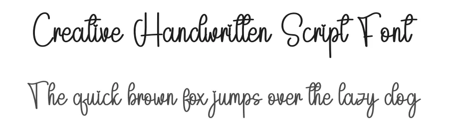 Creative Handwritten Script Font by freshtypeink — Script Handwritten Font