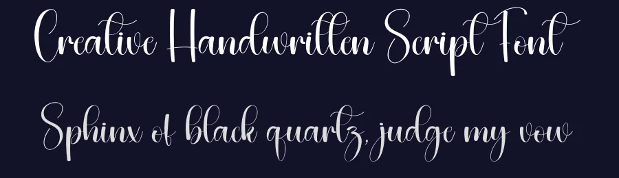 Creative Handwritten Script Font by creativeletter — Script Handwritten Font — thumbnail 2