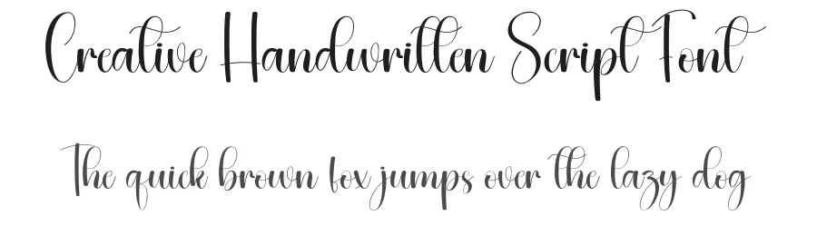 Creative Handwritten Script Font by creativeletter — Script Handwritten Font