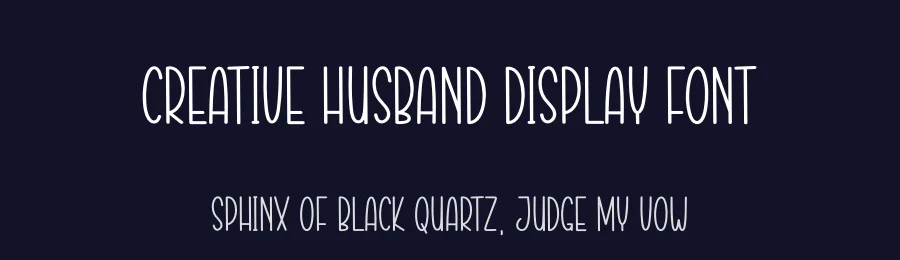 Creative Husband Display Font by creativeletter — Display Font — thumbnail 2