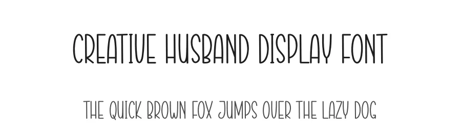 Creative Husband Display Font by creativeletter — Display Font