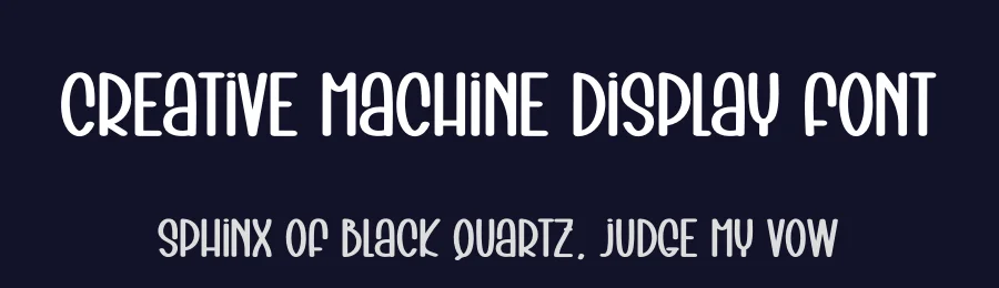 Creative Machine Display Font by creativeletter — Display Font — thumbnail 2