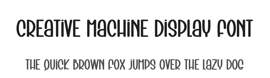 Creative Machine Display Font by creativeletter — Display Font