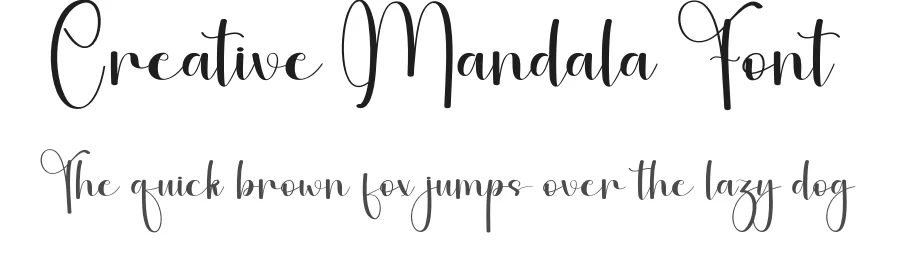 Creative Mandala Font by andikastudio — Script Handwritten Font