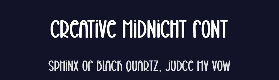 Creative Midnight Font by creativeletter — Display Font — thumbnail 2
