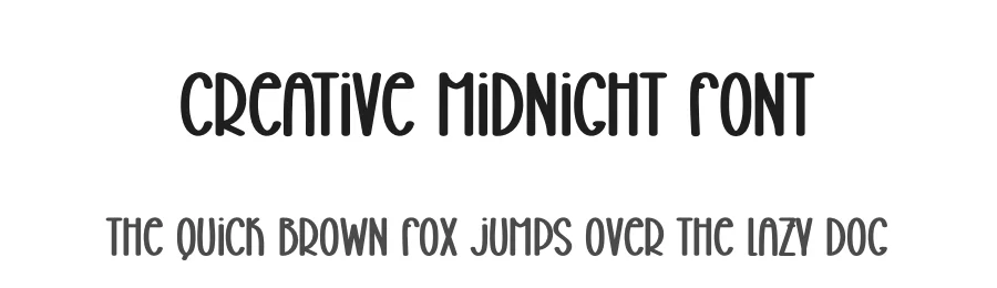 Creative Midnight Font by creativeletter — Display Font