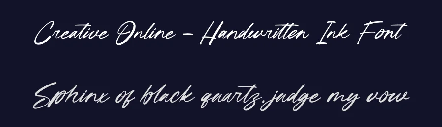 Creative Online – Handwritten Ink Font by letterenastudios — Script Handwritten Font — thumbnail 2