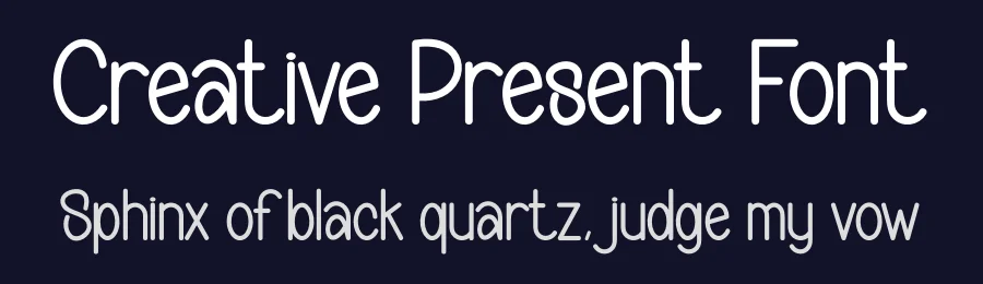Creative Present Font by creativeletter — Display Font — thumbnail 2