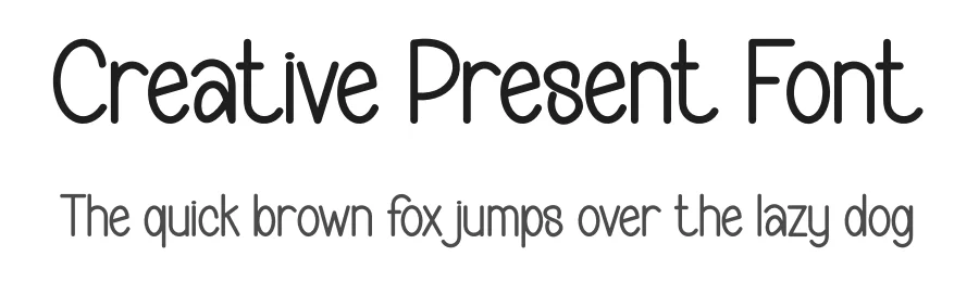 Creative Present Font by creativeletter — Display Font