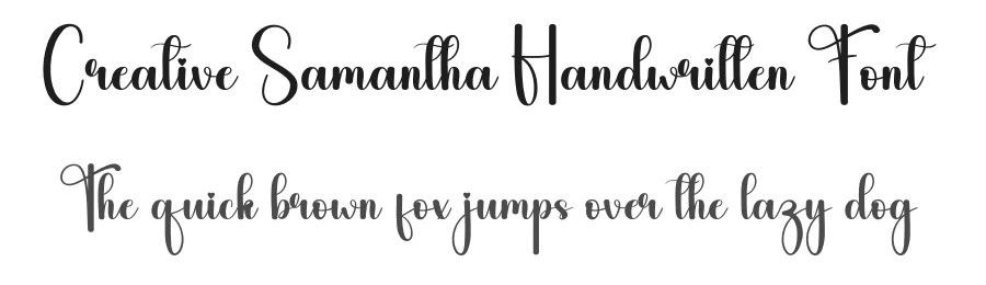 Creative Samantha Handwritten Font by andikastudio — Script Handwritten Font
