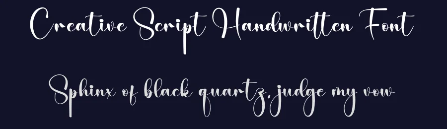 Creative Script Handwritten Font by creativeletter — Script Handwritten Font — thumbnail 2