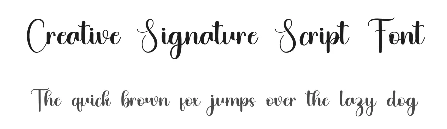Creative Signature Script Font by freshtypeink — Script Handwritten Font