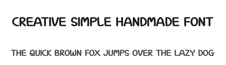 Creative Simple Handmade Font by andikastudio — Display Font