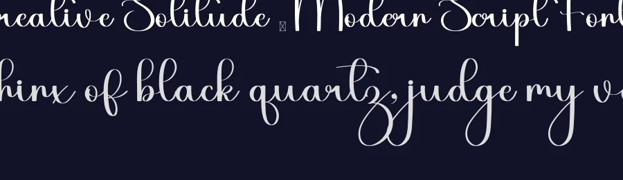 Creative Solitude – Modern Script Font by inermediaSTUDIO — Script Handwritten Font — thumbnail 2