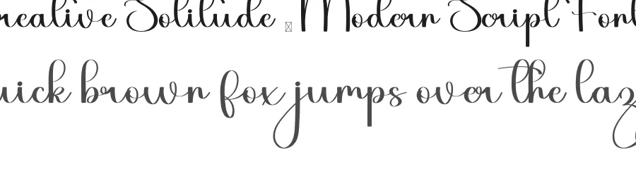 Creative Solitude – Modern Script Font by inermediaSTUDIO — Script Handwritten Font