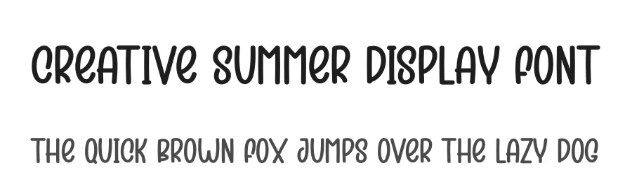 Creative Summer Display Font by creativeletter — Display Font