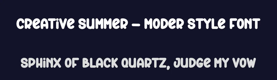 Creative Summer – Moder Style Font by andikastudio — Display Font — thumbnail 2