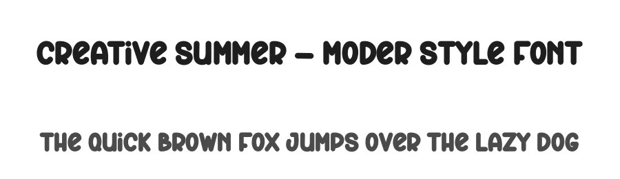 Creative Summer – Moder Style Font by andikastudio — Display Font