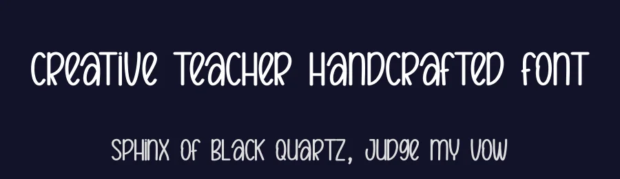 Creative Teacher Handcrafted Font by creativeletter — Display Font — thumbnail 2
