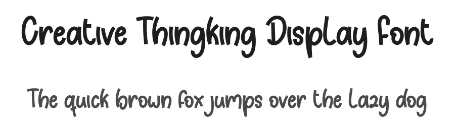 Creative Thingking Display Font by creativeletter — Display Font