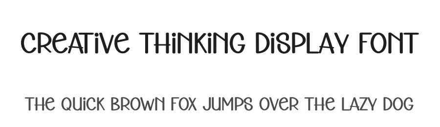 Creative Thinking Display Font by creativeletter — Display Font