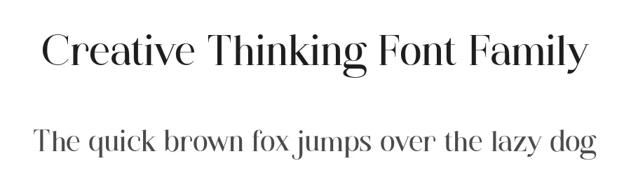 Creative Thinking Font Family by Java pep — Serif Font