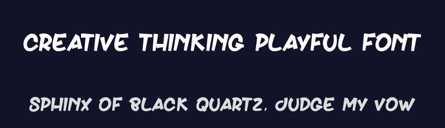 Creative Thinking Playful Font by creativeletter — Display Font — thumbnail 2