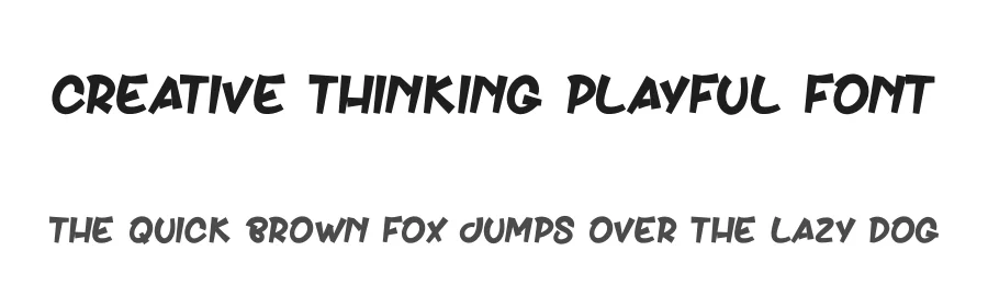 Creative Thinking Playful Font by creativeletter — Display Font