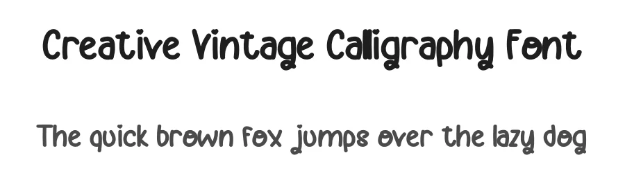 Creative Vintage Calligraphy Font by inermediaSTUDIO — Display Font