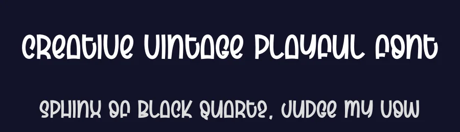 Creative Vintage Playful Font by creativeletter — Display Font — thumbnail 2