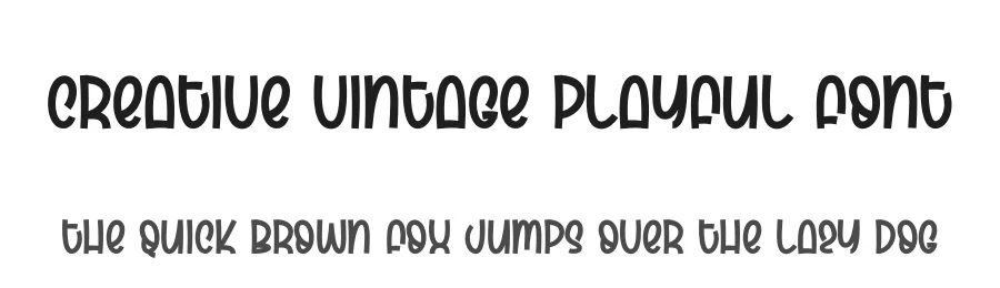 Creative Vintage Playful Font by creativeletter — Display Font