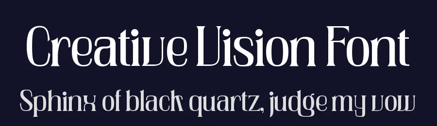 Creative Vision Font by timelesstype.co — Display Font — thumbnail 2