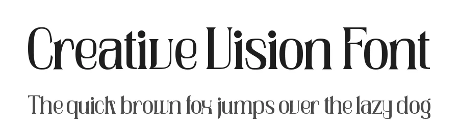 Creative Vision Font by timelesstype.co — Display Font