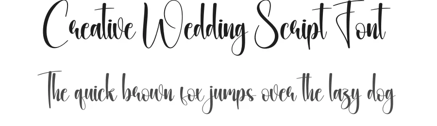 Creative Wedding Script Font by creativeletter — Script Handwritten Font