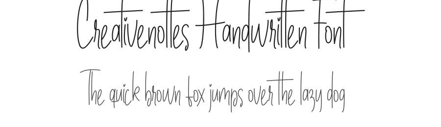 Creativenottes Handwritten Font by creativeletter — Script Handwritten Font