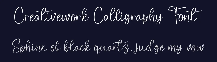 Creativework Calligraphy Font by creativeletter — Script Handwritten Font — thumbnail 2