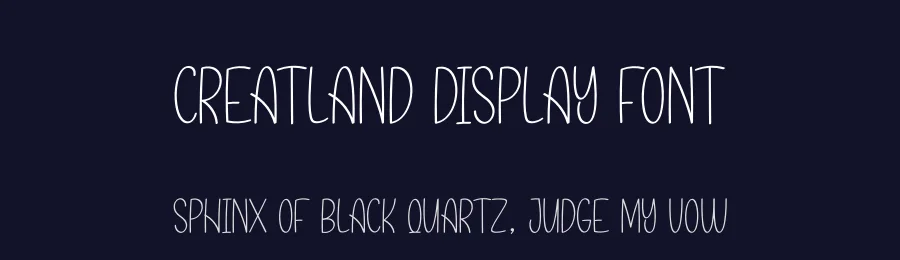 Creatland Display Font by creativeletter — Script Handwritten Font — thumbnail 2