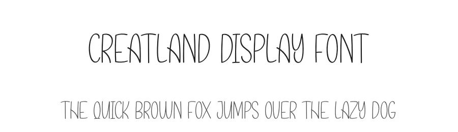 Creatland Display Font by creativeletter — Script Handwritten Font