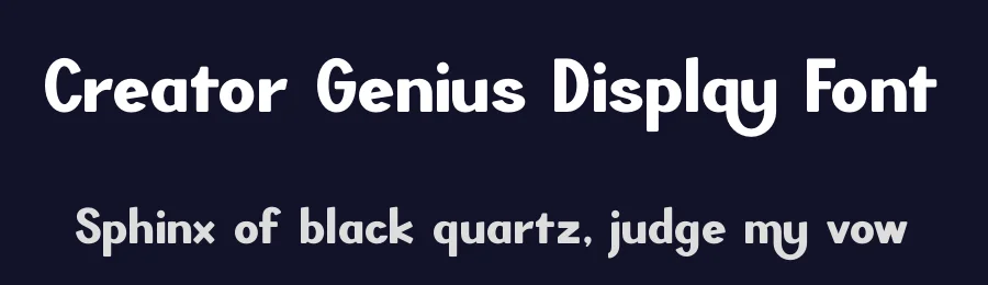 Creator Genius Display Font by timelesstype.co — Display Font — thumbnail 2