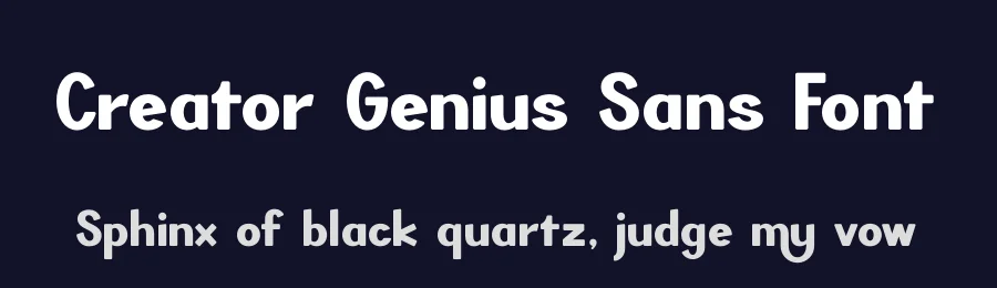 Creator Genius Sans Font by timelesstype.co — Display Font — thumbnail 2