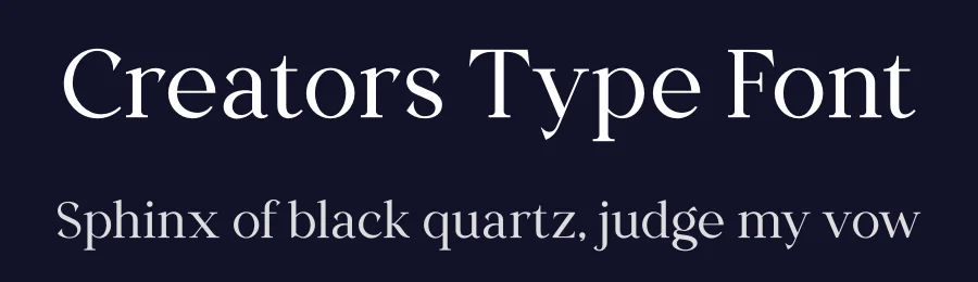 Creators Type Font by vpcreativeshop — Serif Font — thumbnail 2