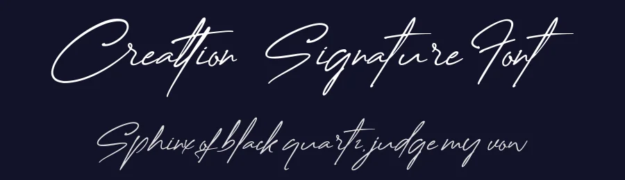 Creattion – Signature Font by GlyphStyle — Script Handwritten Font — thumbnail 2