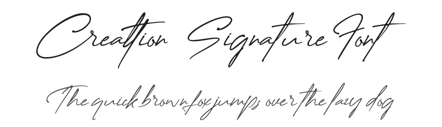 Creattion – Signature Font by GlyphStyle — Script Handwritten Font