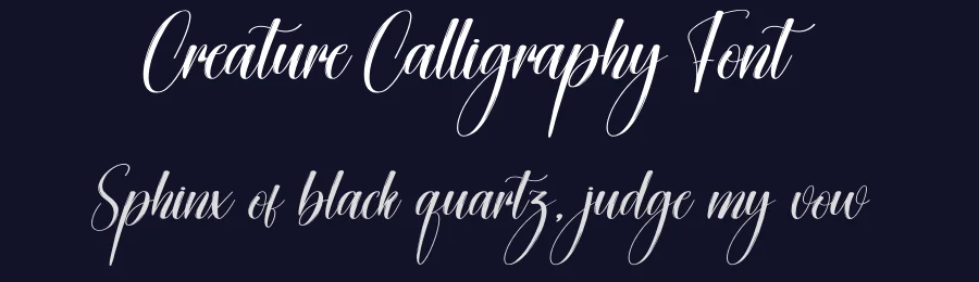 Creature Calligraphy Font by creativeletter — Script Handwritten Font — thumbnail 2
