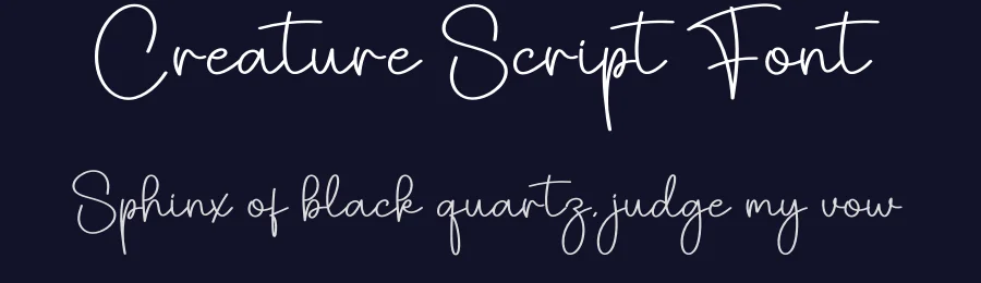 Creature Script Font by creativeletter — Script Handwritten Font — thumbnail 2
