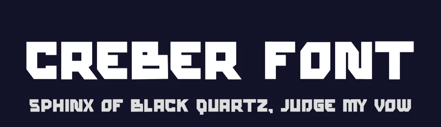 Creber Font by hayoyuka8 — Display Font — thumbnail 2