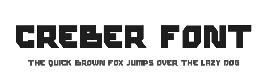 Creber Font by hayoyuka8 — Display Font