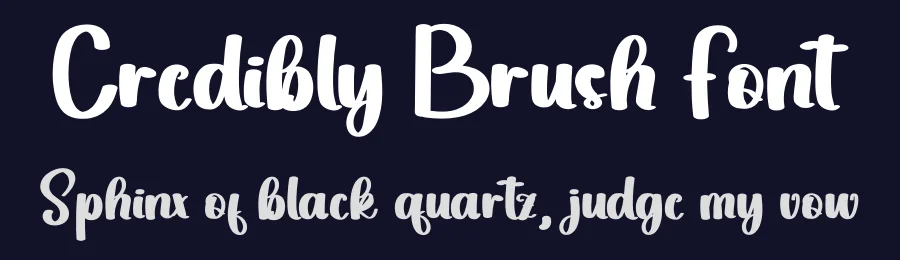 Credibly Brush Font by inermediaSTUDIO — Display Font — thumbnail 2