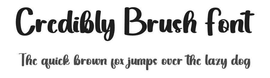 Credibly Brush Font by inermediaSTUDIO — Display Font