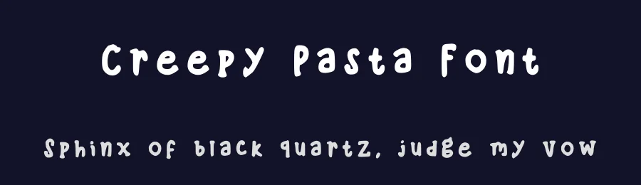 Creepy Pasta Font by createshaa — Decorative Font — thumbnail 2